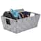 Simplify Small Grey Woven Storage Shelf Baskets, 2ct.